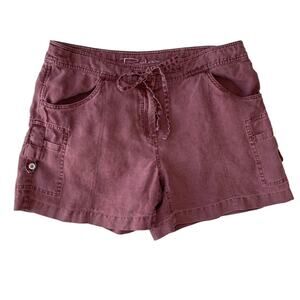 Tommy Bahama Burgundy Relax Linen Shorts - Size 8